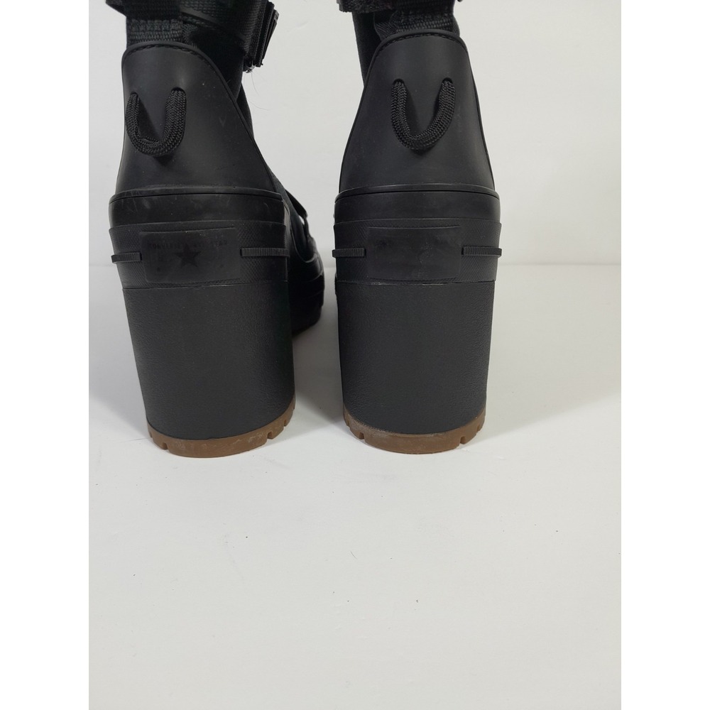 CONVERSE CHUCK TAYLOR All STAR GR82 WOMENS US 10 BOOTS BLACK PLATFORM HEEL BOOTS - Picture 6 of 10